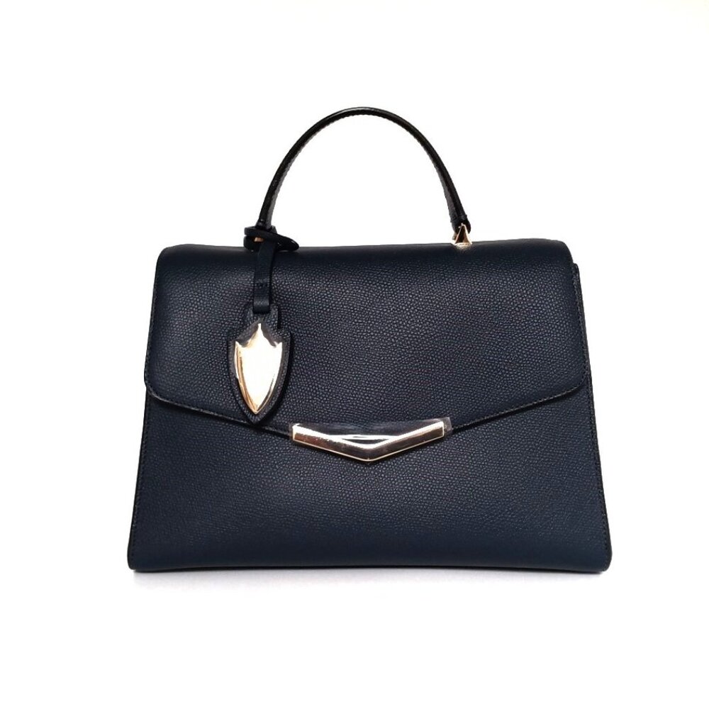 Ava Satchel Manhattan Midnight Time's Arrow Leather Handbag NWT